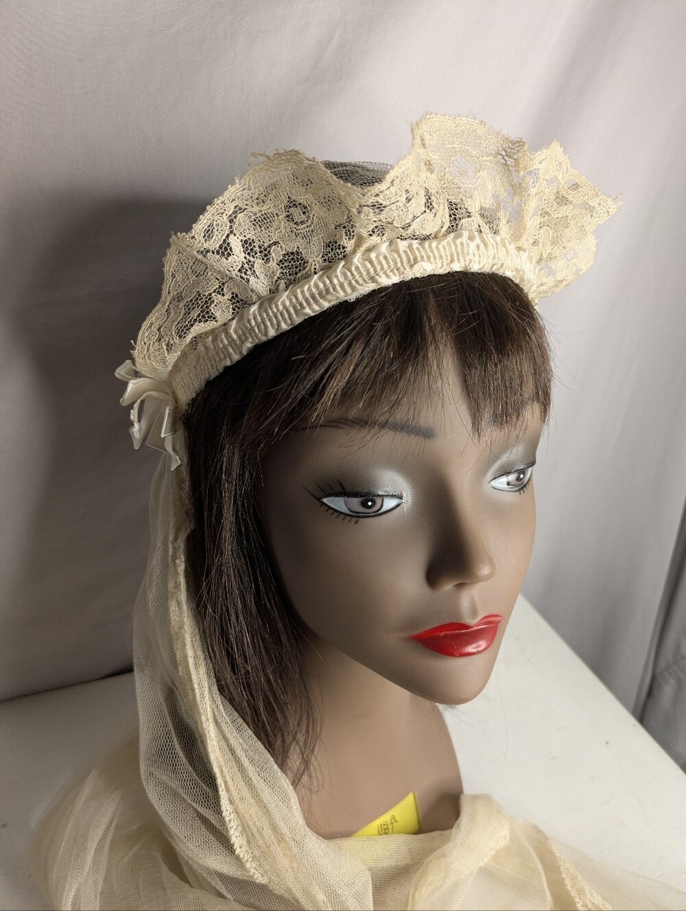 Antique Juliet Cap Bridal Wedding Veil